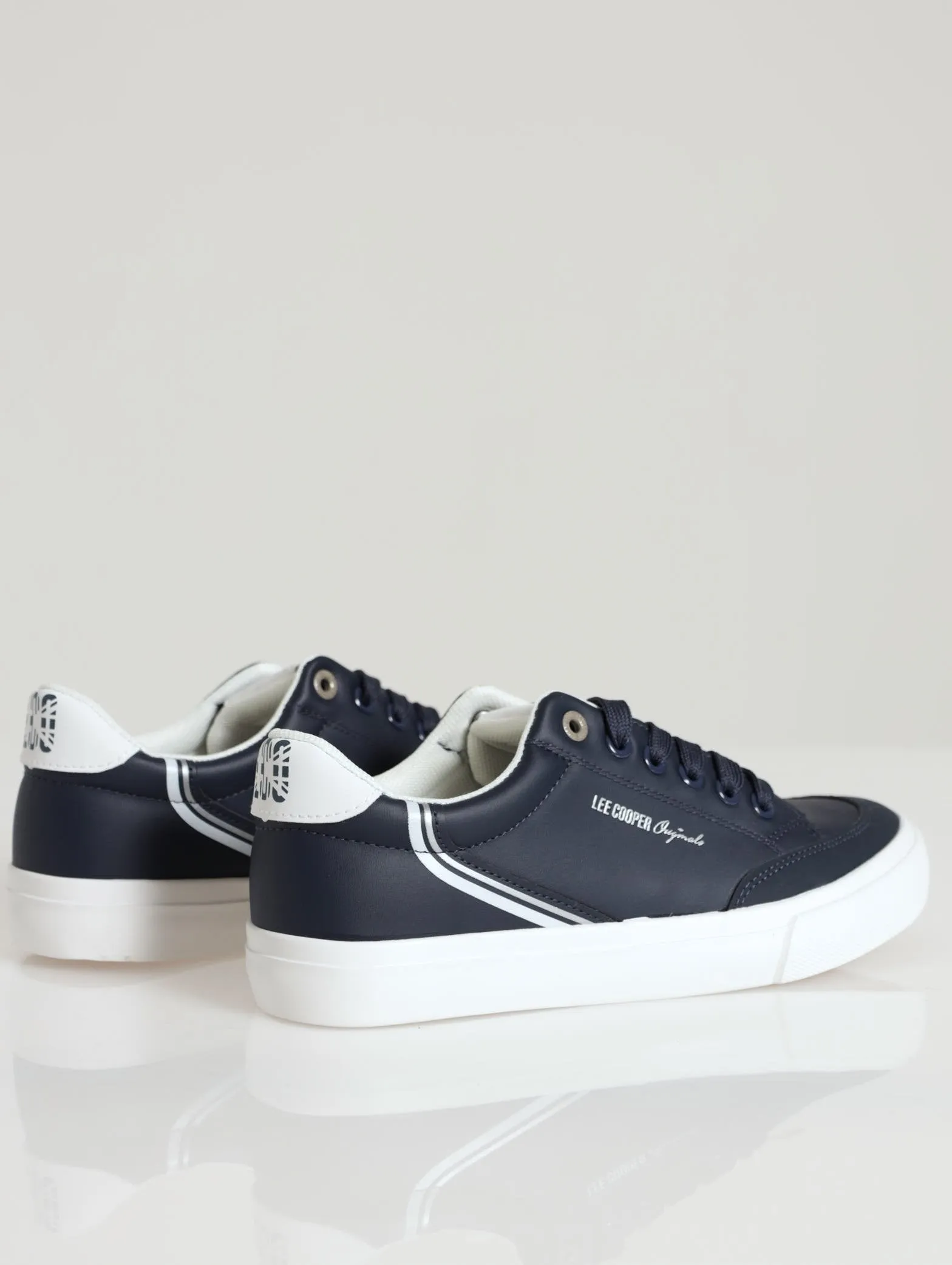 Jimmy Low Cut Lace Up Sneaker - Navy