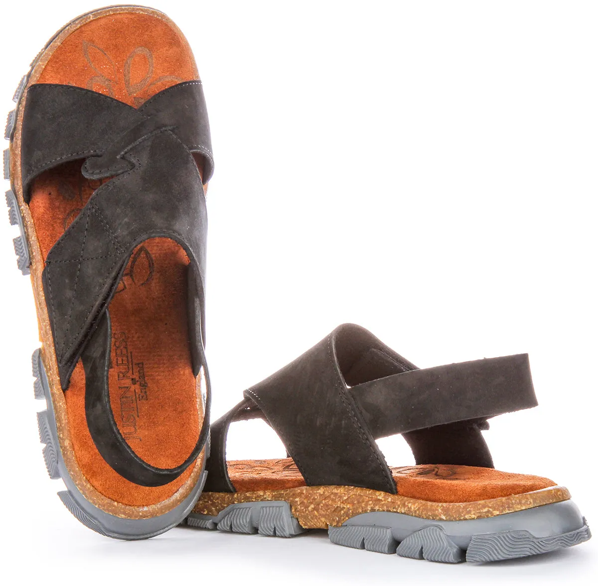Justinreess England Maeve Sandal In Black | Secret Sale