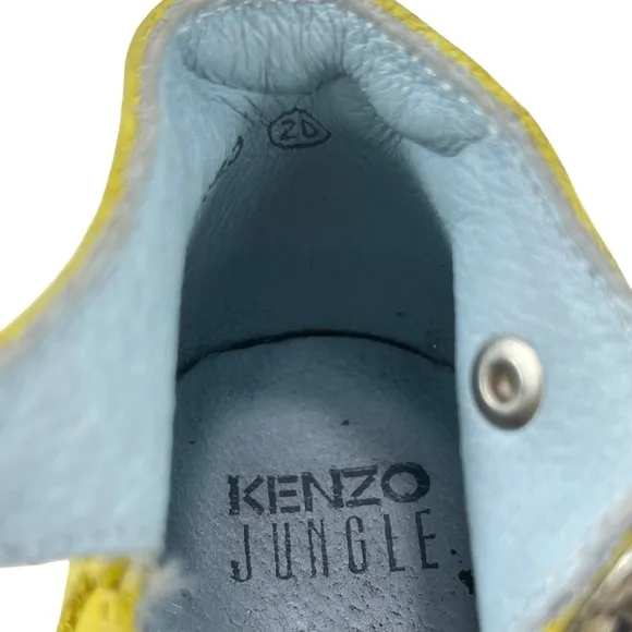 Kenzo Jungle Toddle EU 20 | US 6 Made in‎ France Yellow Floral Sandal Shoe