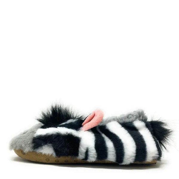 Kid's ZZ Zebra Cute Plush Animal Slippers