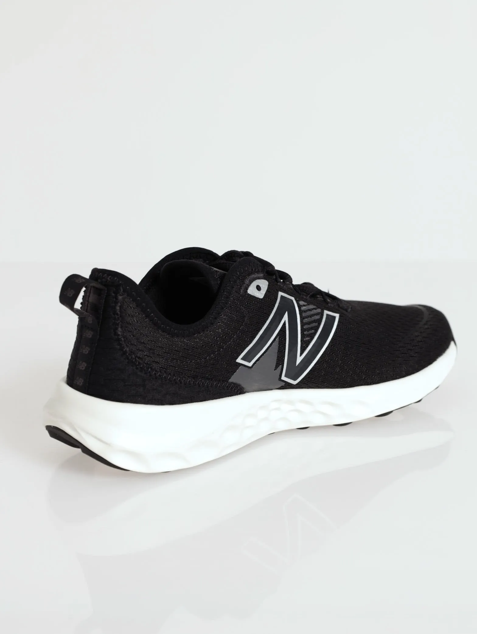 Lace Up Running Sneaker - Black