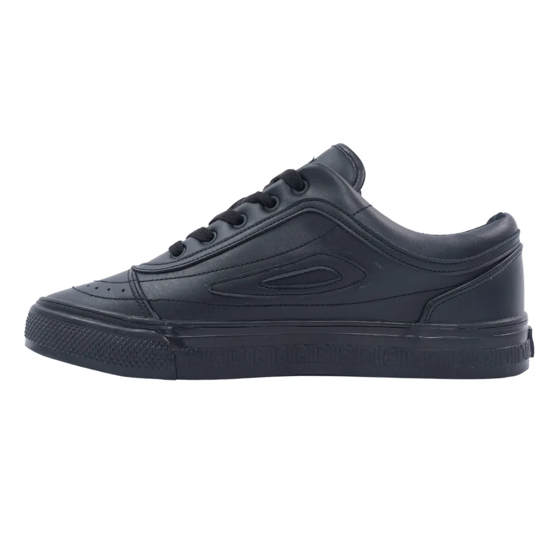Ladies-Classic Border Sneaker - Black