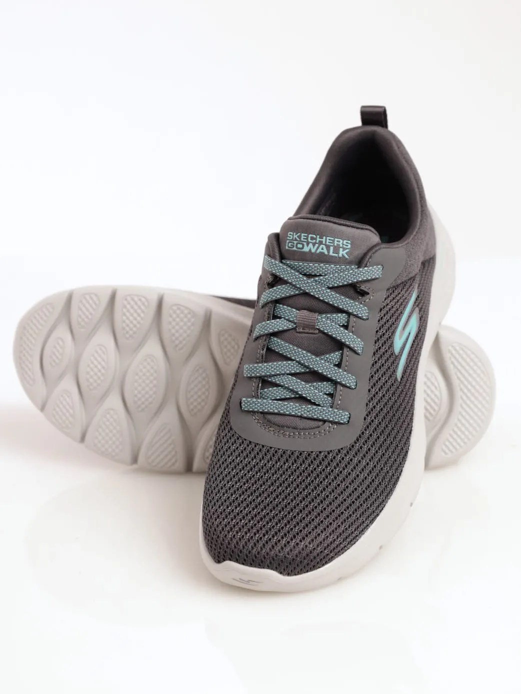 Ladies Go Walk Flex Sneaker - Charcoal