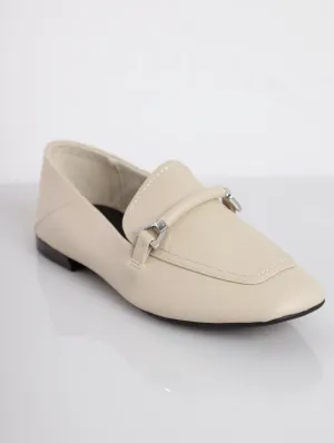 Ladies Hadleyy Buckle Detail Loafer - Grey