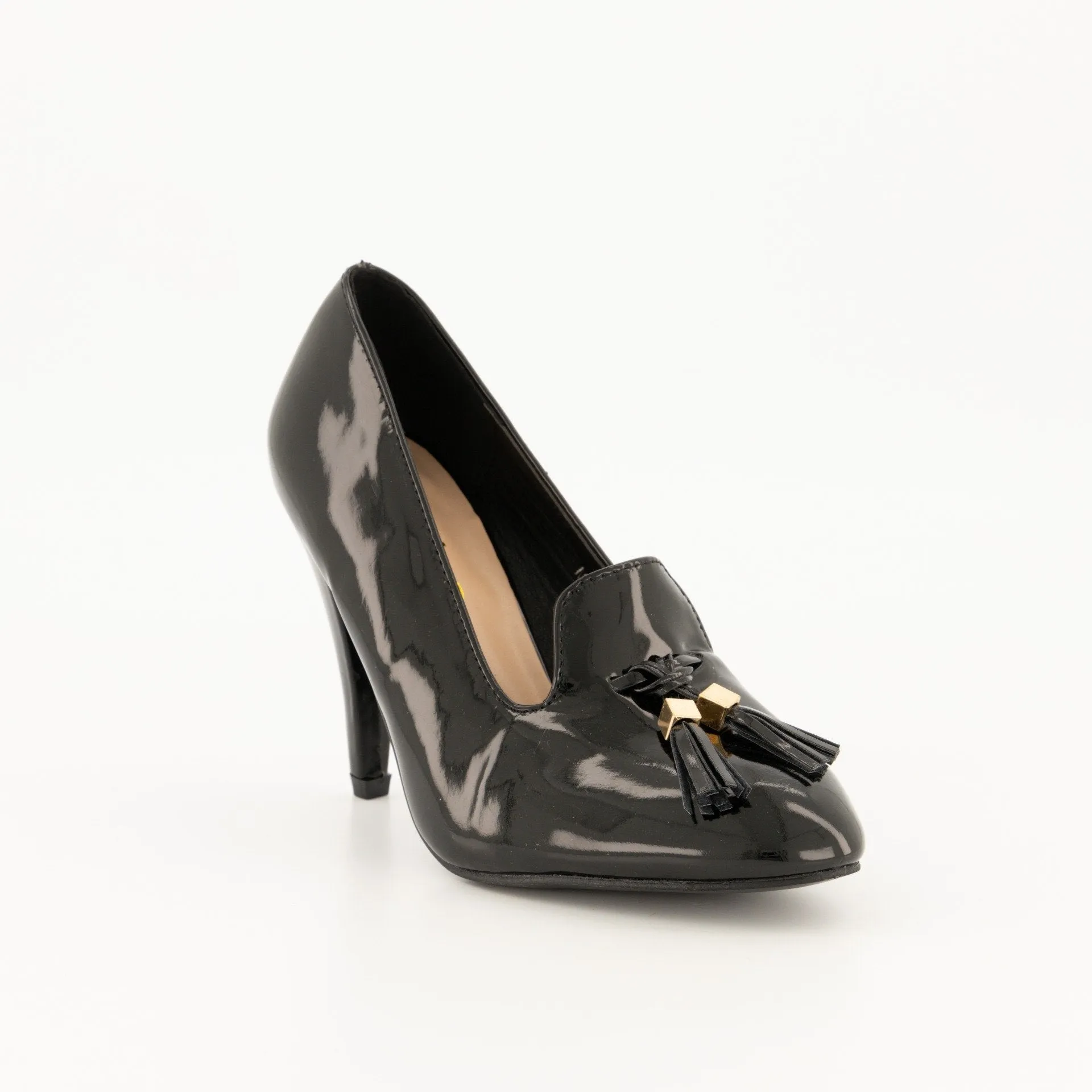 Ladies-Loafer Tassel Heel Shoe