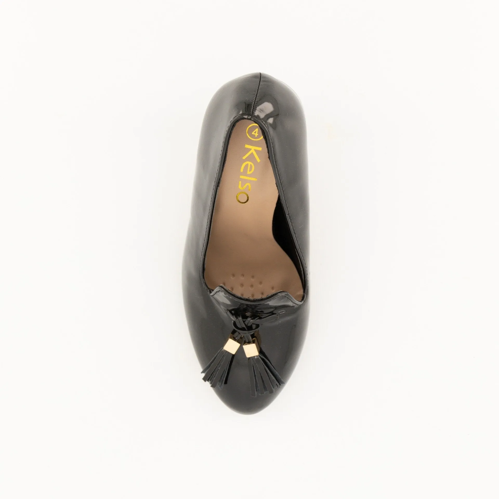 Ladies-Loafer Tassel Heel Shoe