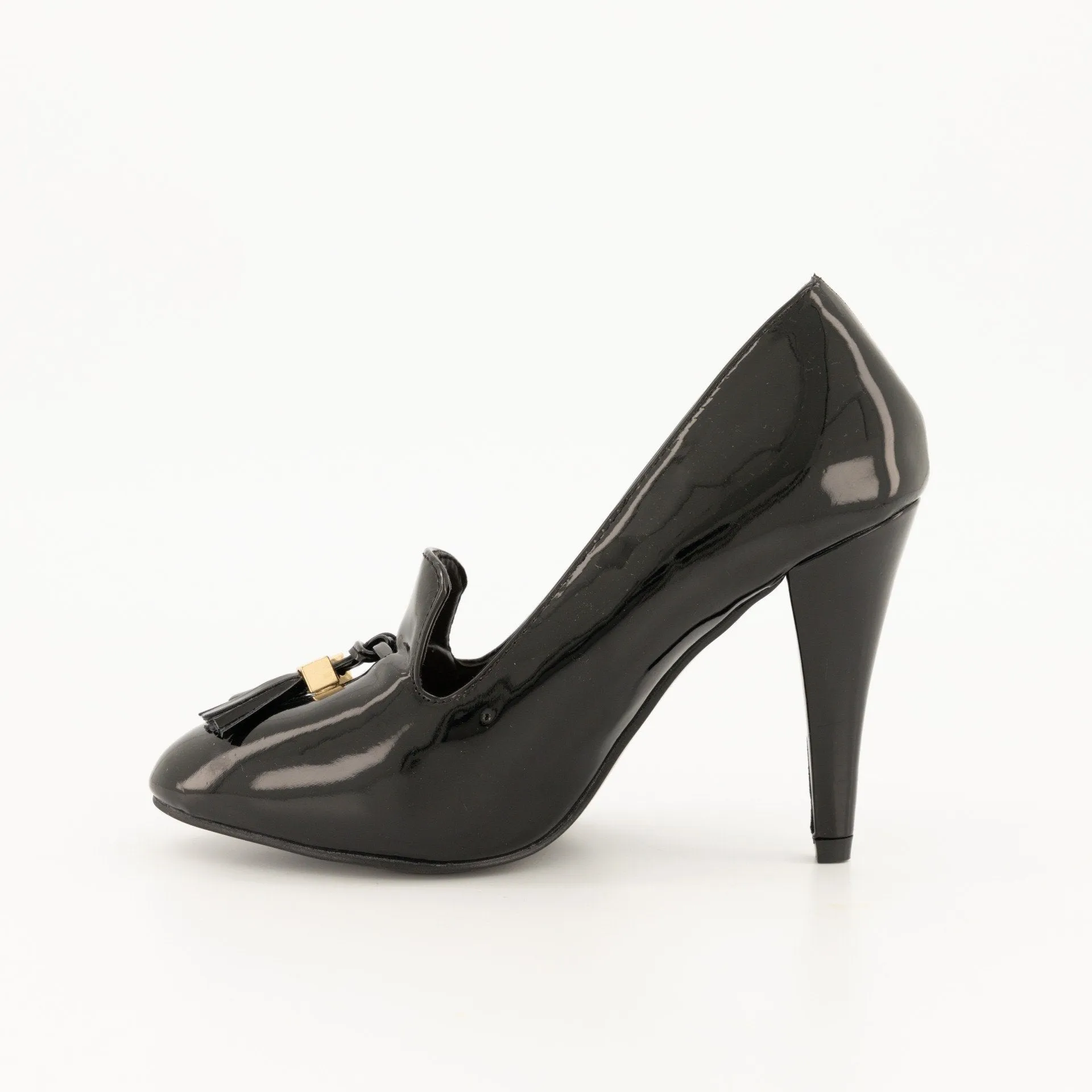 Ladies-Loafer Tassel Heel Shoe