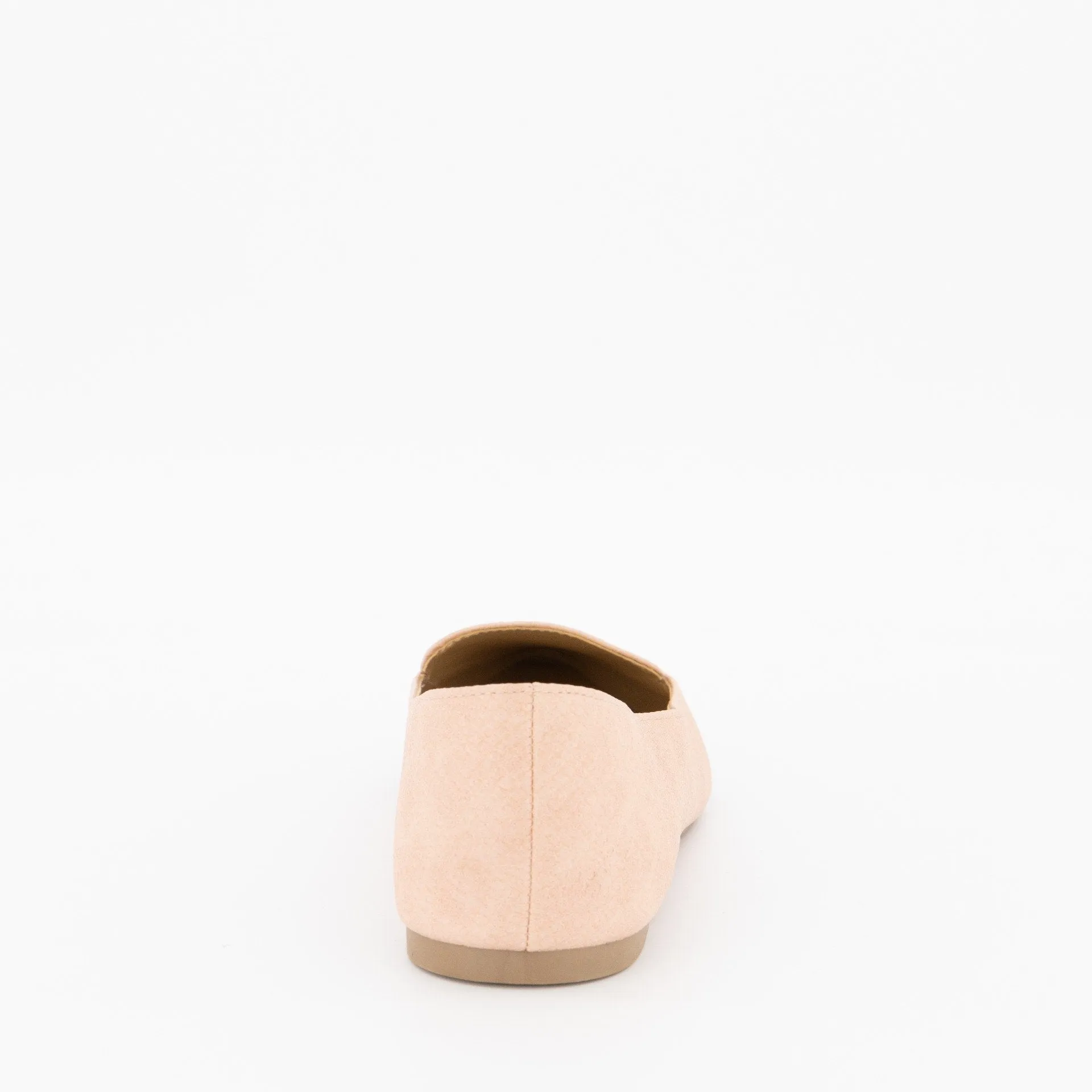 Ladies-Pointed Embossed Loafer - Blush