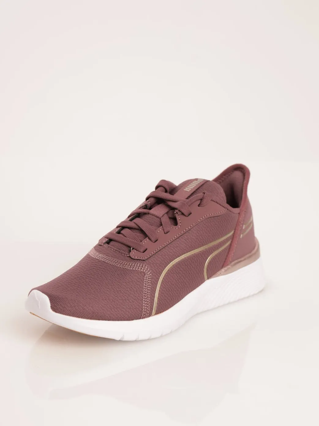 Ladies Remedie Metallic Sneaker - Plum