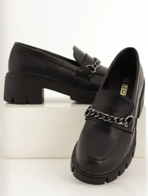 Ladies Super Chunky Loafer - Black