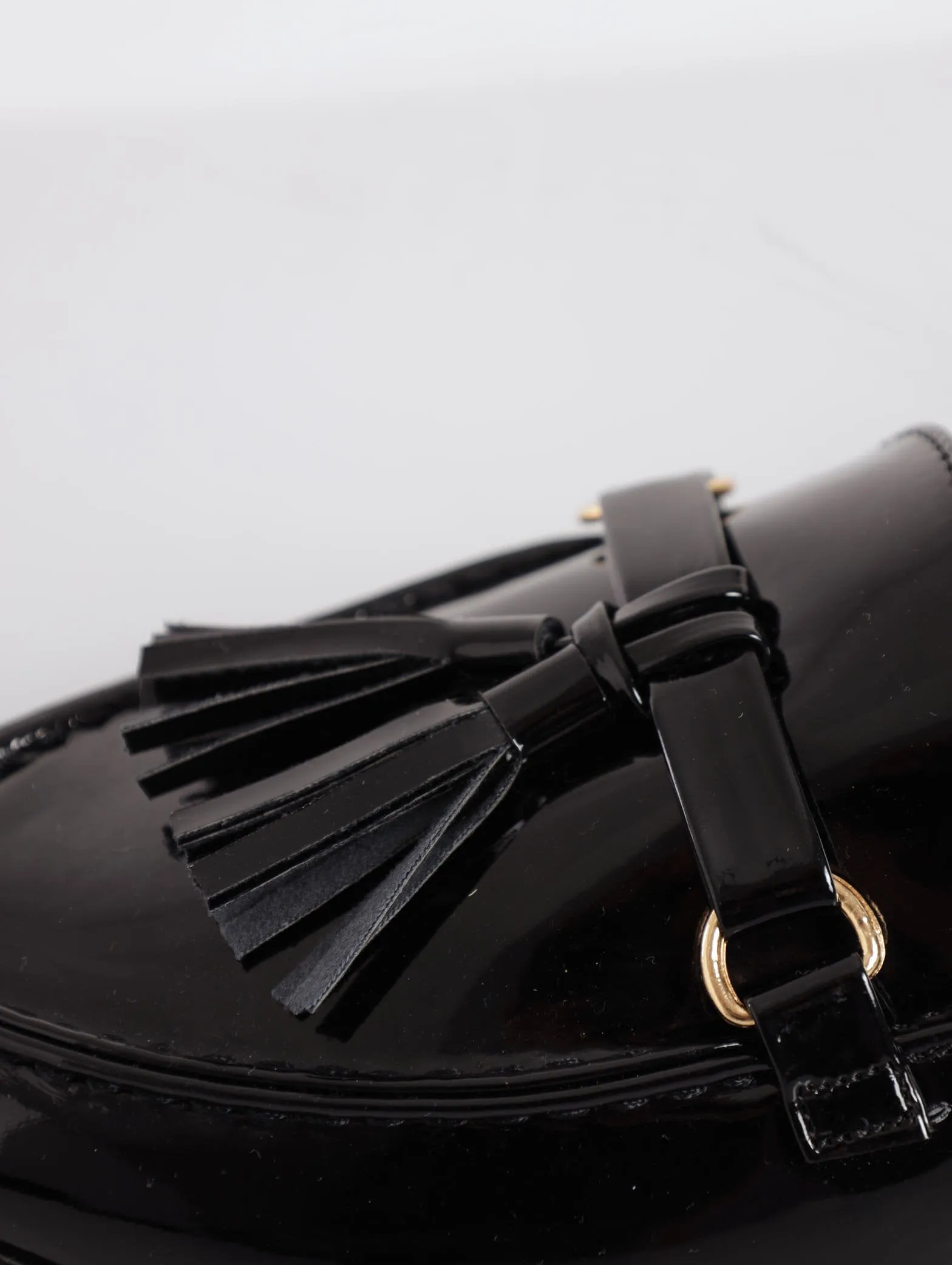 Ladies Tassel Detail Loafer - Black