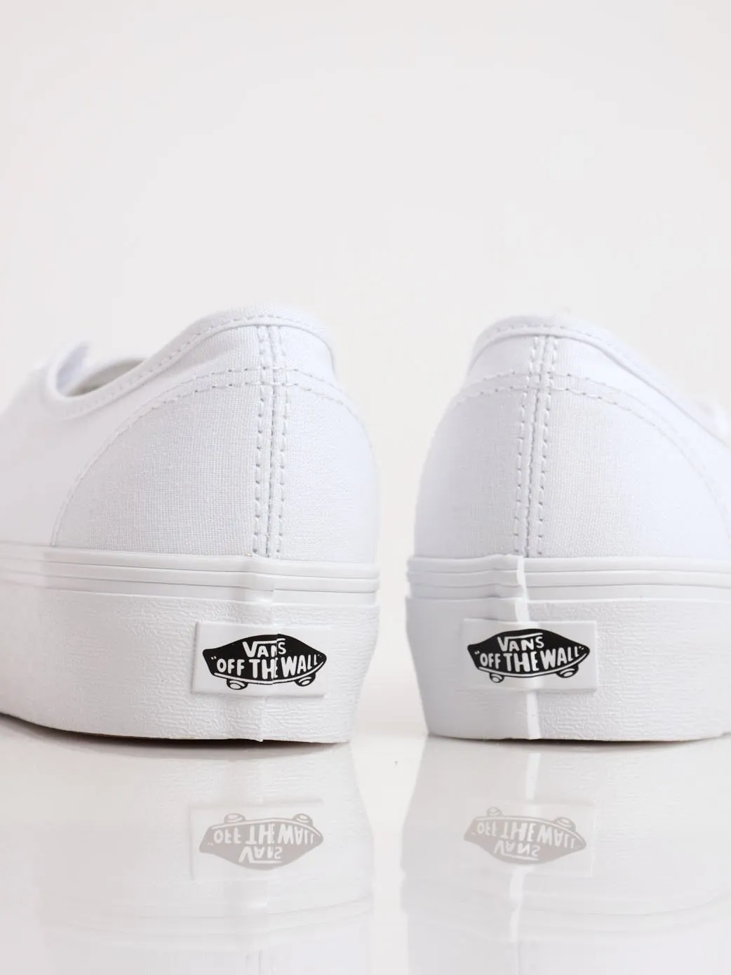 Ladies UA Authentic Platform 2.0 Sneaker - White
