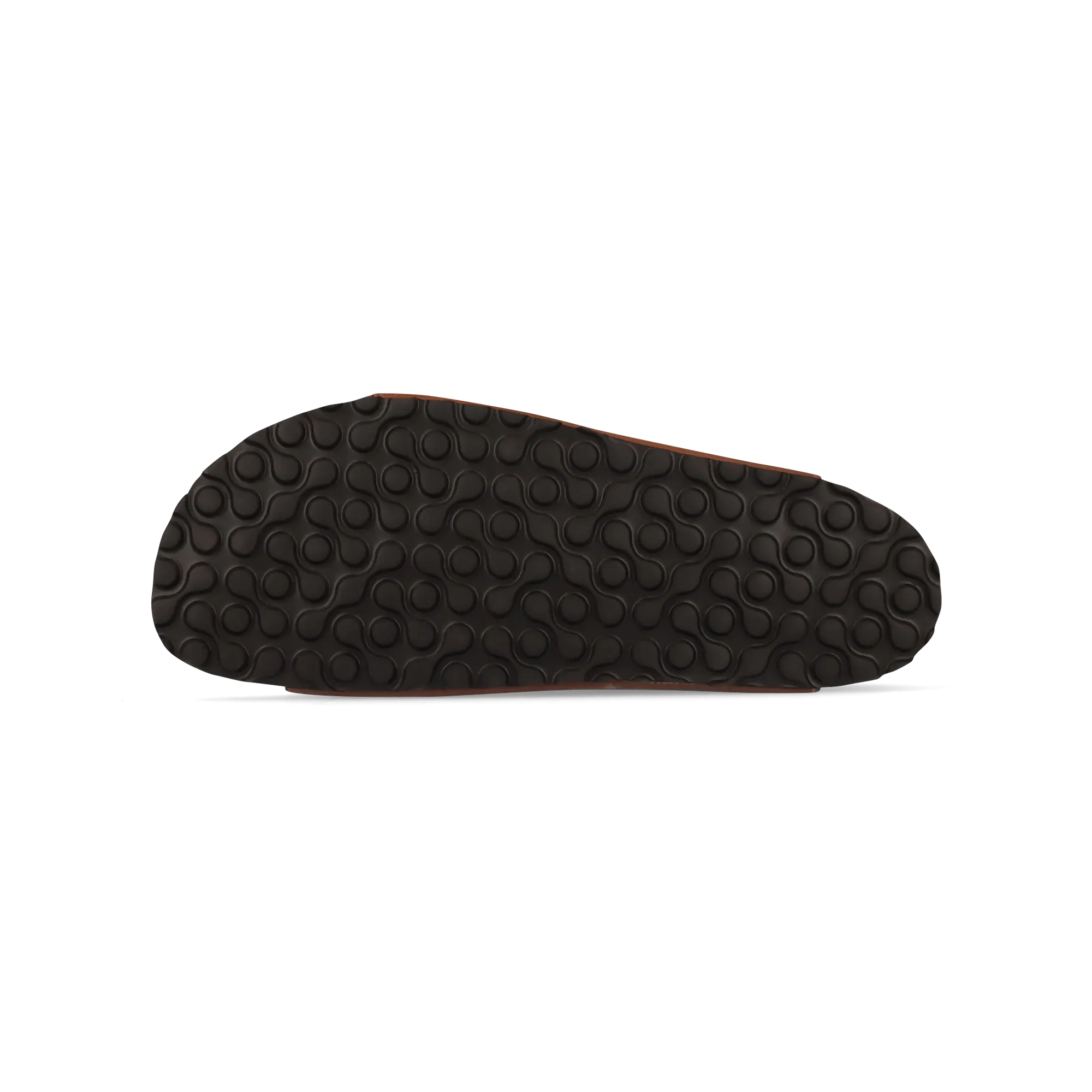 Leder Pantoletten Cognac