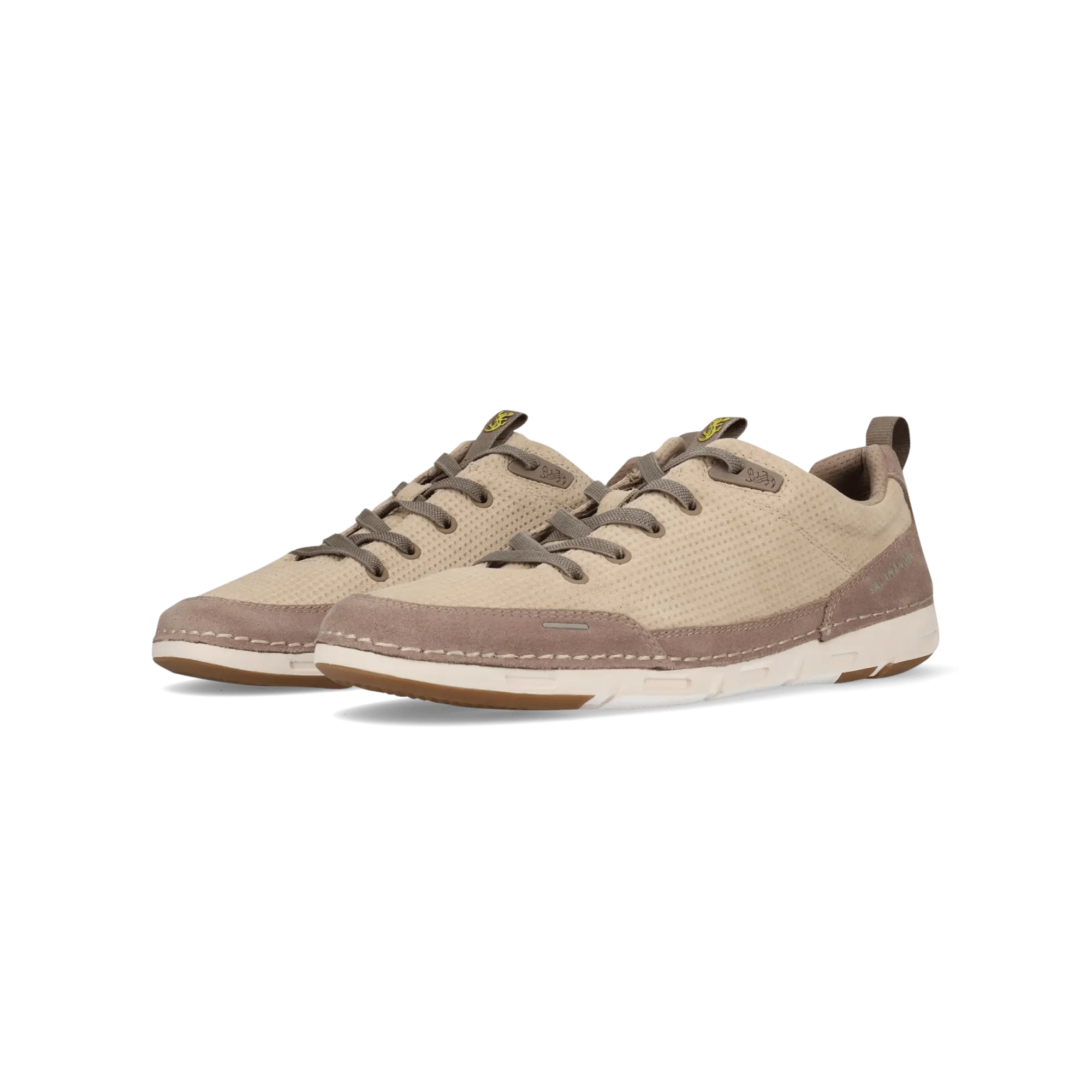 Leder Schnürer beige
