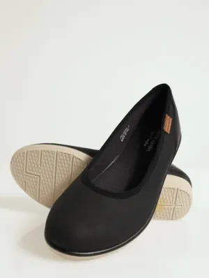 Low Wedge Comfort Pump - Black