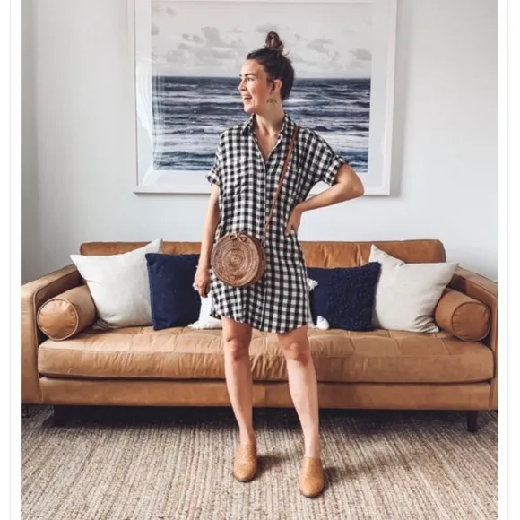 Madewell The Harper Braided Mule. Leather. Size 7.5