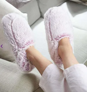 Marshmallow Lavender Warmies Slippers