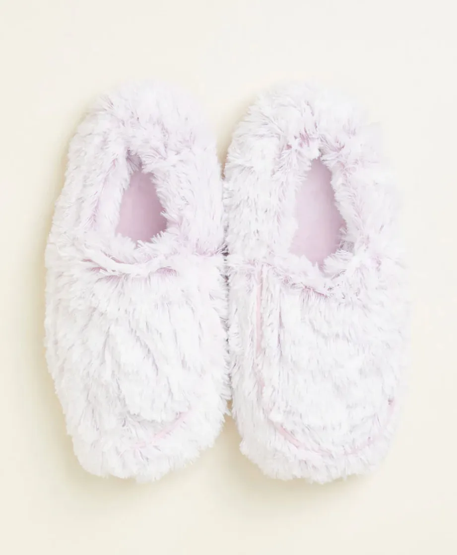 Marshmallow Lavender Warmies Slippers