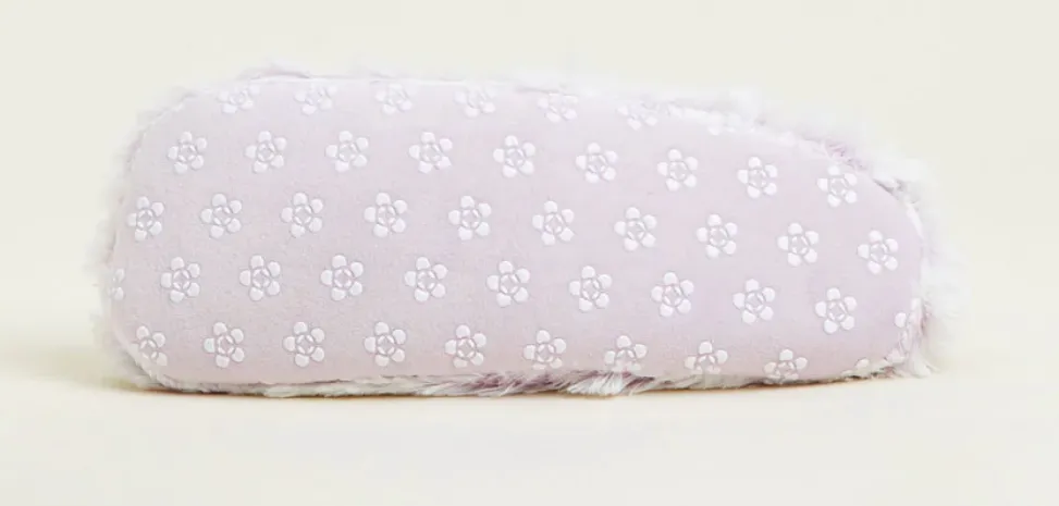 Marshmallow Lavender Warmies Slippers