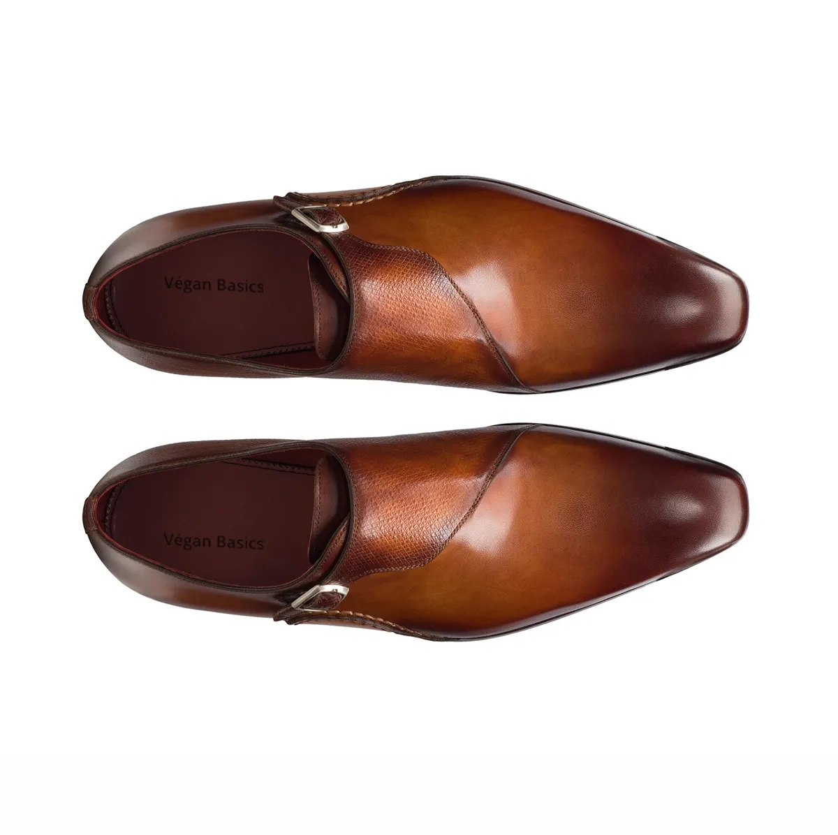 Marvel Brown Single Strap Monk Shoes