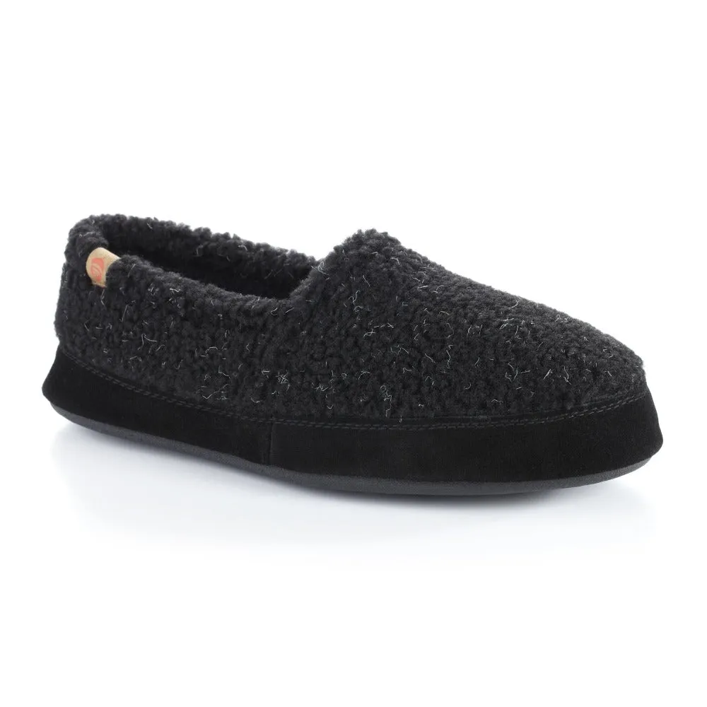 Men's Acorn® Moc Slippers with Cloud Cushion® Comfort - Black - A10086ACE