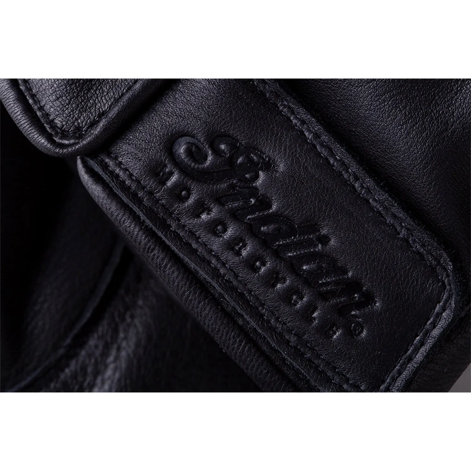 Men's Deerskin Strap Glove, Black