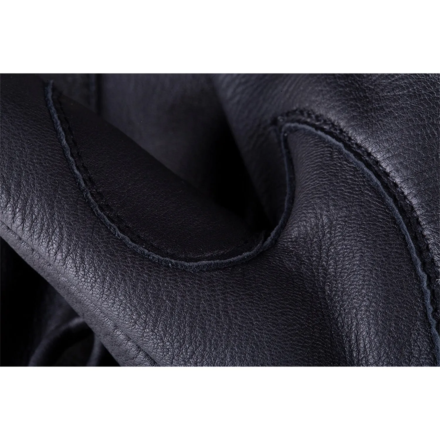 Men's Deerskin Strap Glove, Black