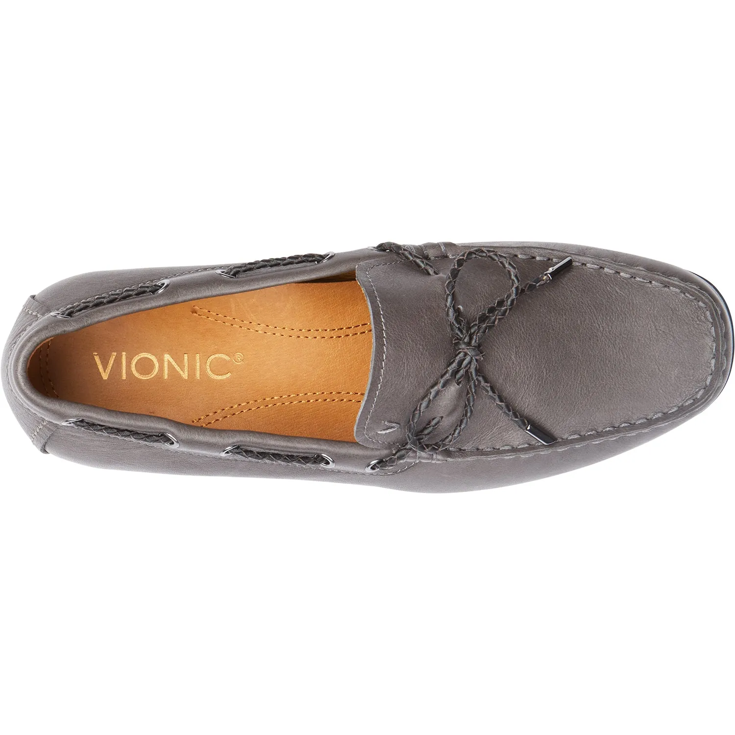 Men's Vionic Luca Charcoal Leather