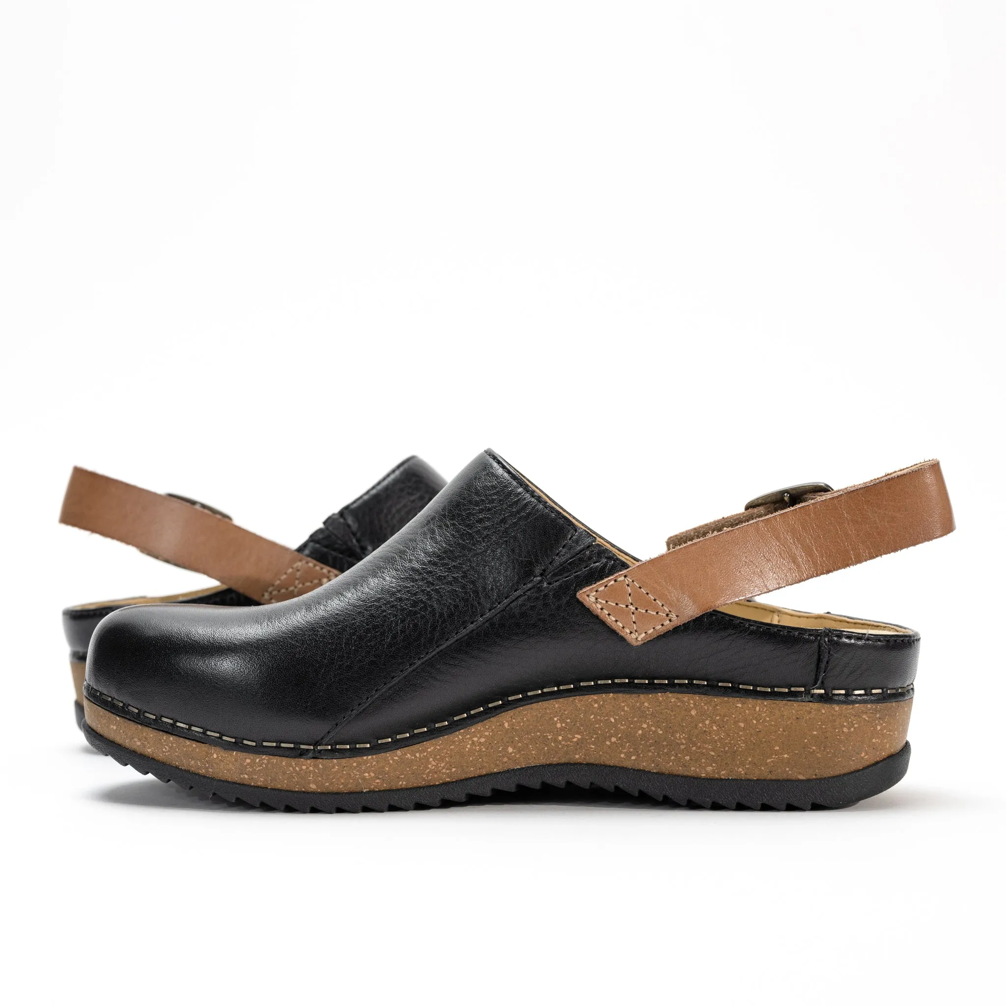 MERRIN - BLACK - LEATHER