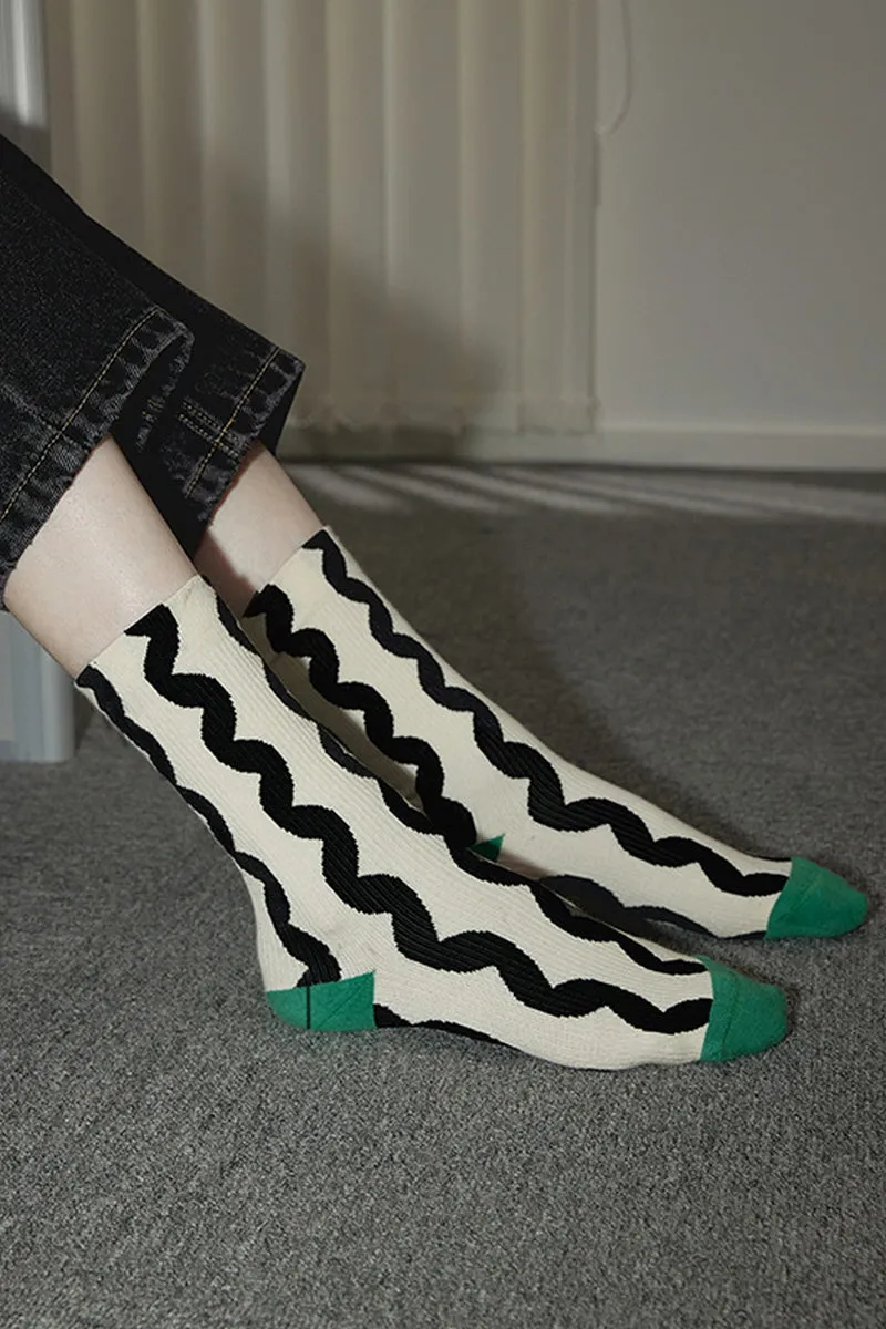 Mid-rise Crew Socks - 4 Types