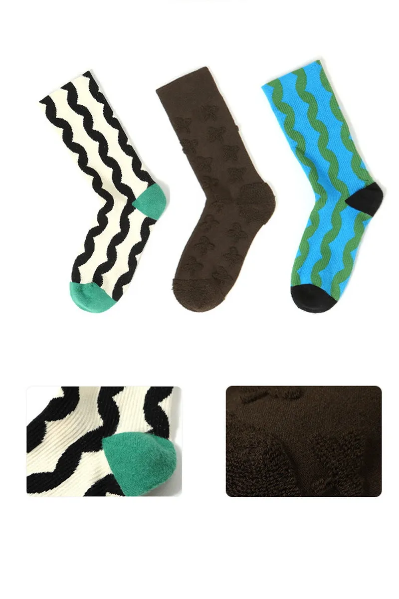 Mid-rise Crew Socks - 4 Types