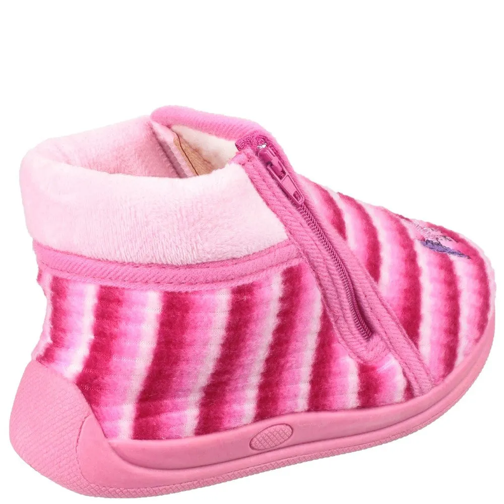 Mirak Safari Zip Up Bootie Slipper