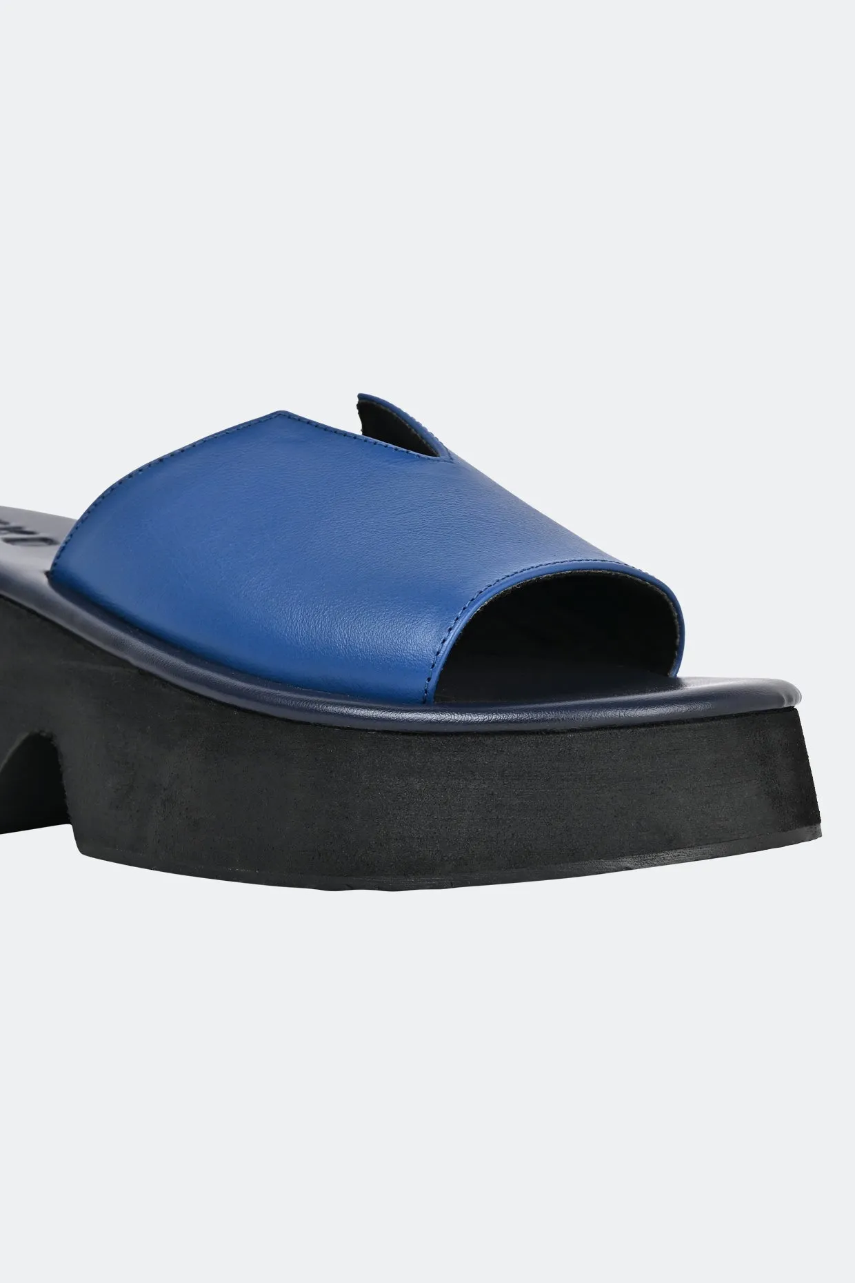 Modena Blue Platform Sandals For Women