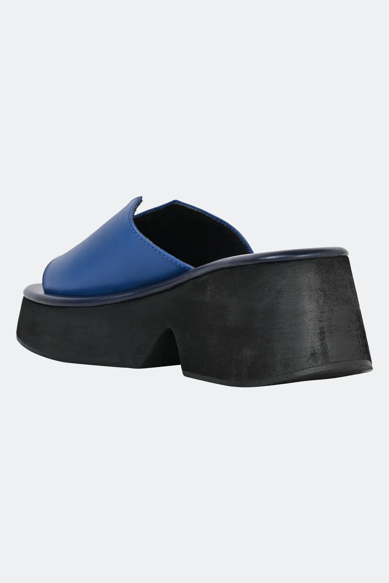 Modena Blue Platform Sandals For Women