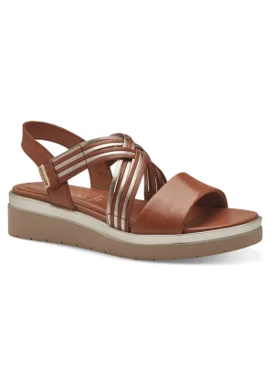 Multi-link wedge sandals with Velcro