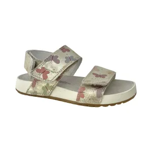 Naturino Gold Butterflies Double Velcro Sandal- Holkas