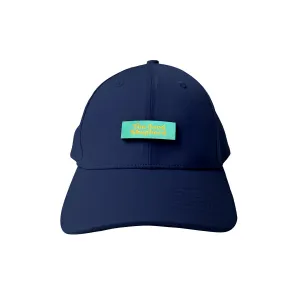 Navy Blue Baseball Cap with Velcro Patch {Cap}