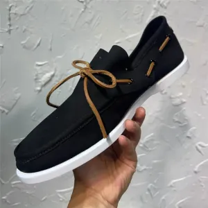 New Loafers For Man Lacing Up Round Toe Men Fashion Casual Shoes