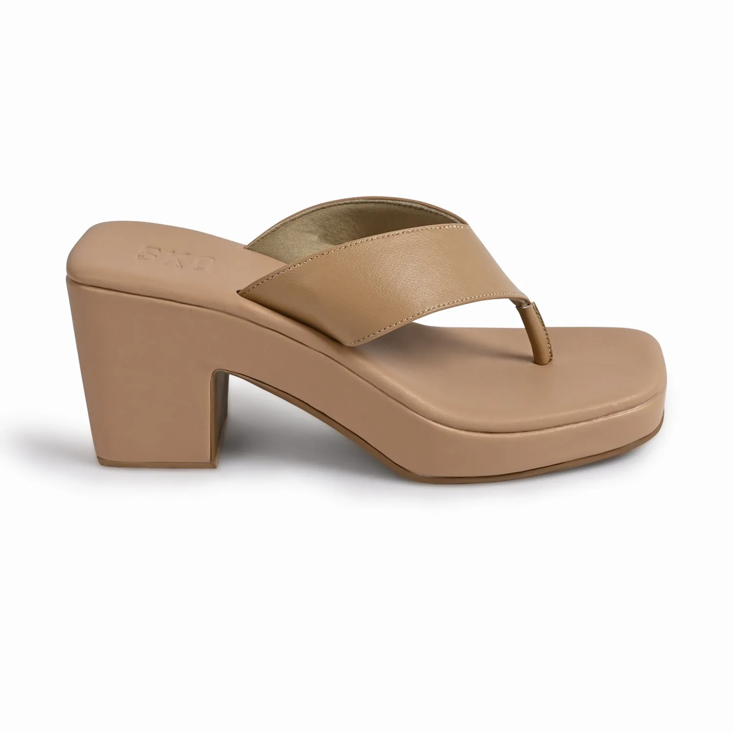 Nice Nude Platform Heels For Women