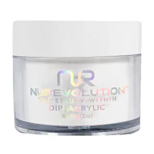NR Elite Dip/Acrylic Powder - #MD202 Glass Slipper by NuRevolution / 2 oz.