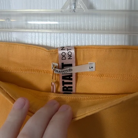 NWT House of CB Nisha Tangerine Sculpting Mini Skirt Size XL / L 