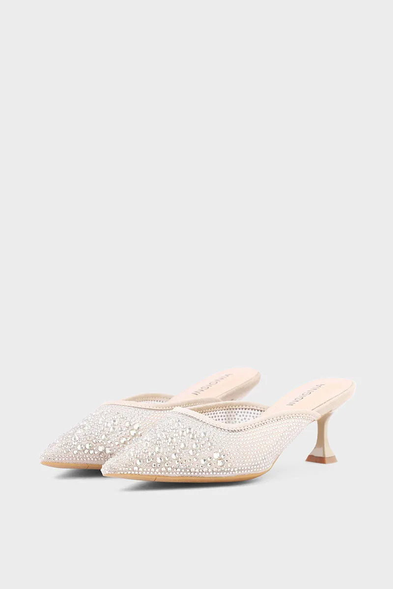Party Wear Mule IP8504-Beige