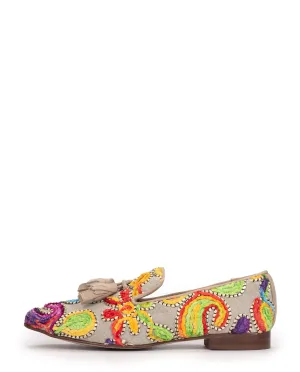 Pedro Miralles Ethnic Floral Loafer|17503BG
