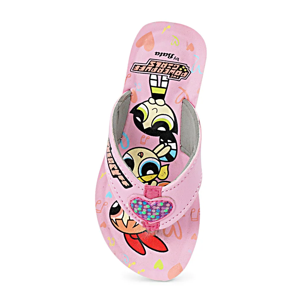 PowerPuff Girls' Toe-Post Sandal for Baby Girls