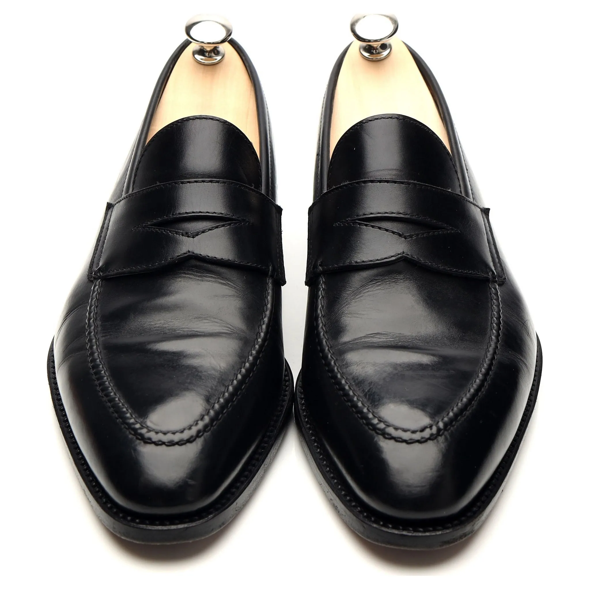 'Principe' Black Leather Loafers UK 7.5 EU 41.5