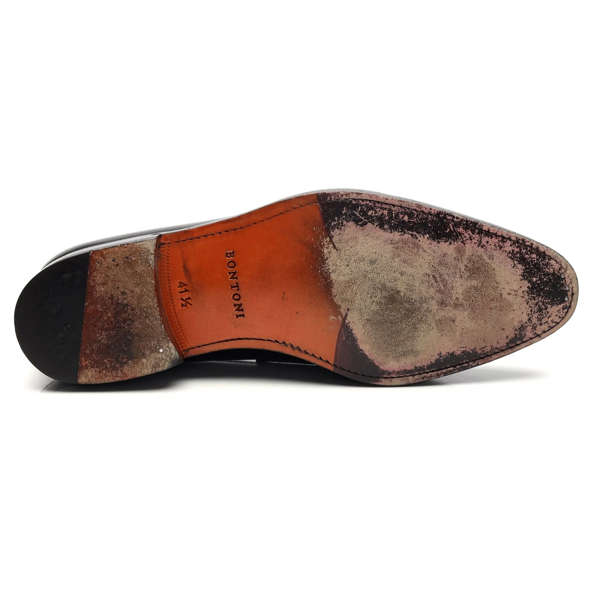 'Principe' Black Leather Loafers UK 7.5 EU 41.5