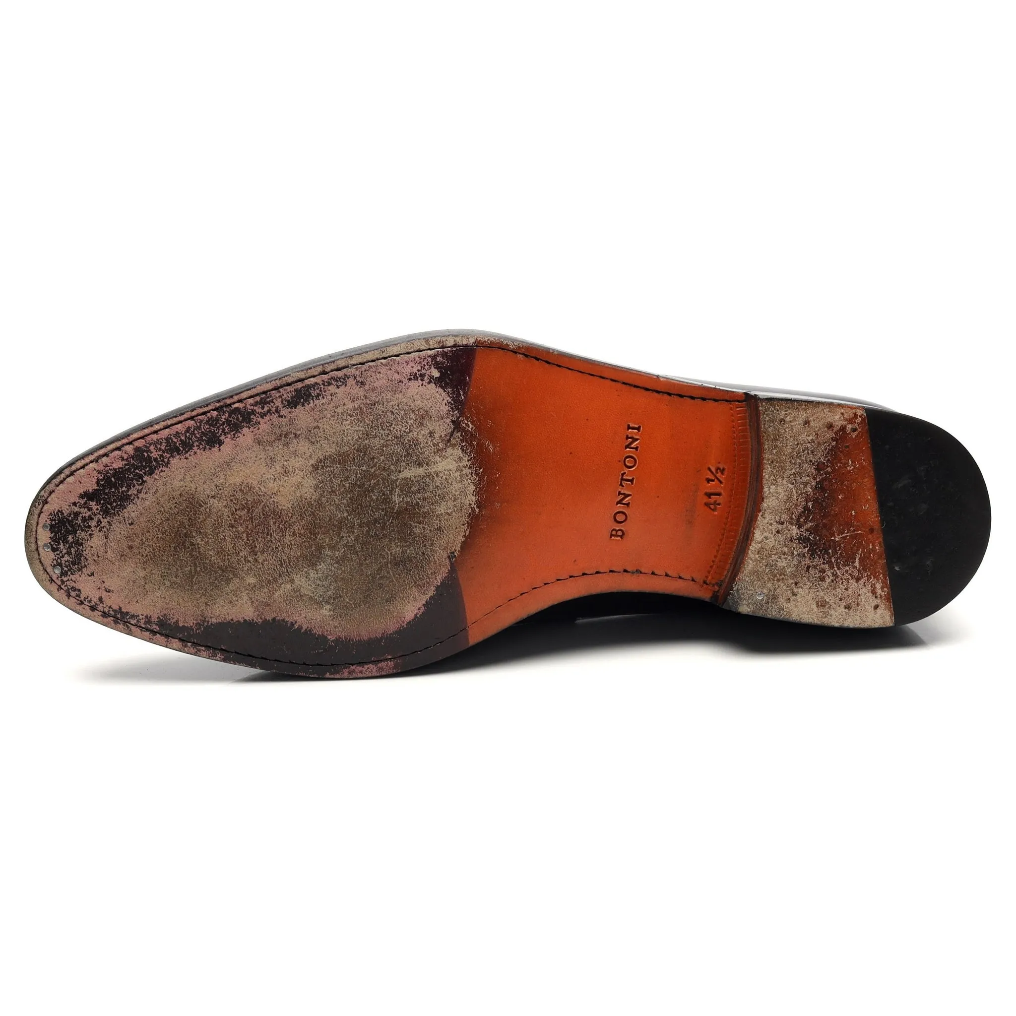 'Principe' Black Leather Loafers UK 7.5 EU 41.5