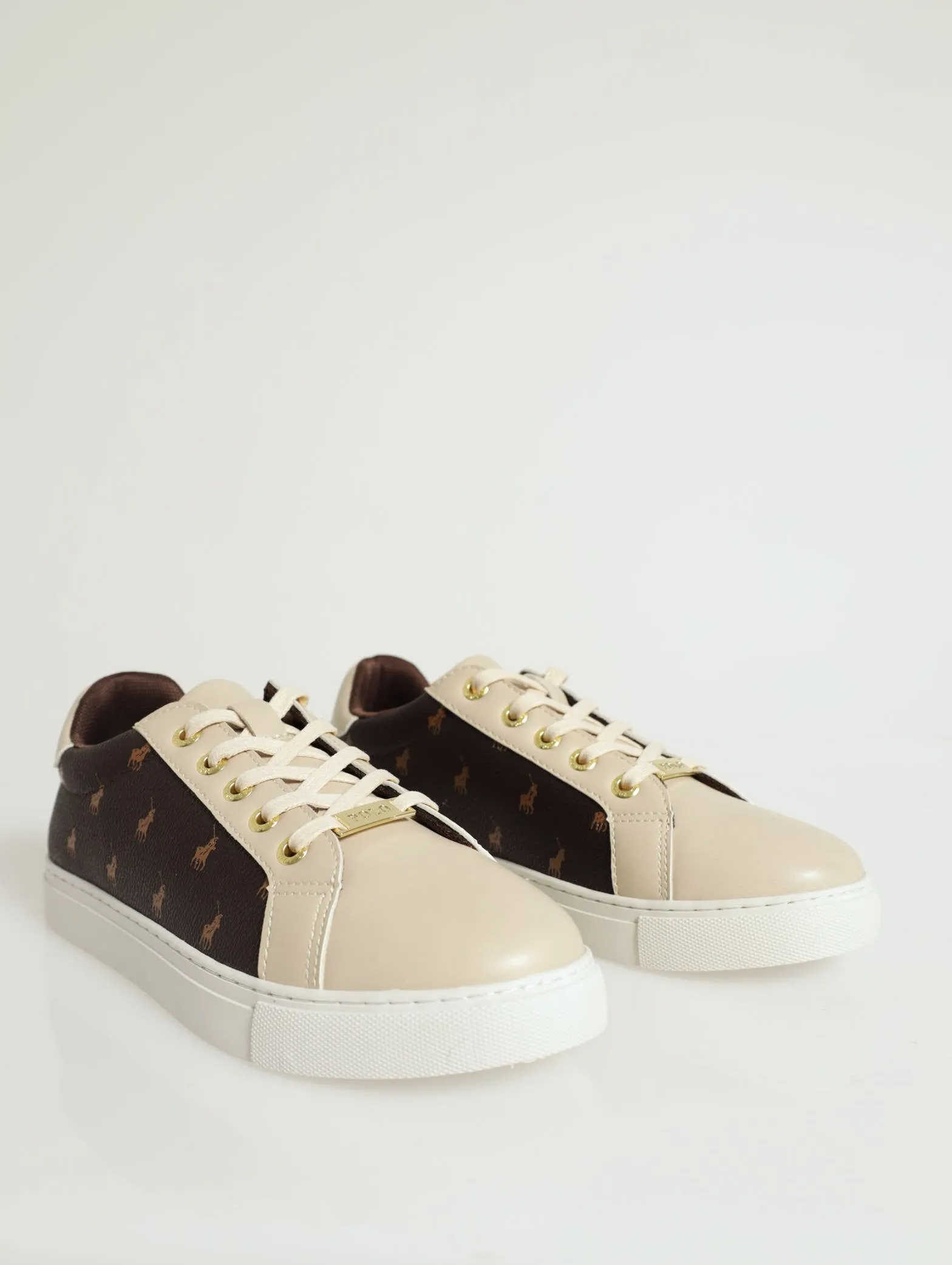 Printed Monogram Sneaker - Brown