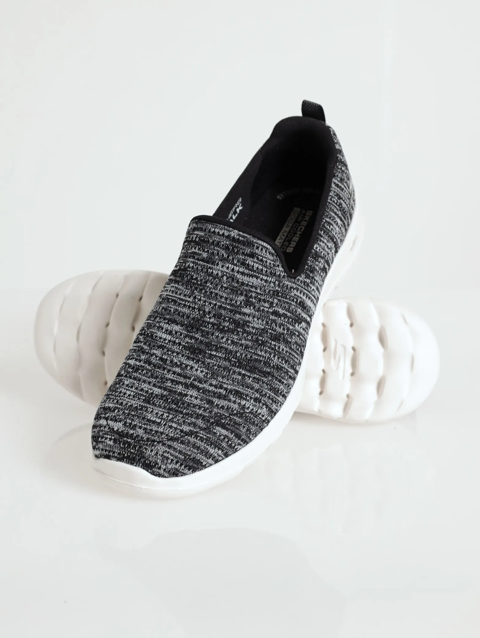 Push In Walking Shoe - Black/Grey