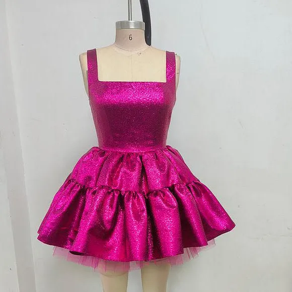 Raylee Ruffle A Line Mini Dress